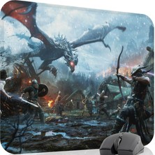 mousepad bastir Skyrim Kaymaz Dikişli Kauçuk Oyuncu Mousepad V5 - 48X40 Xl Gaming Mouse Pad Fare Altlığı