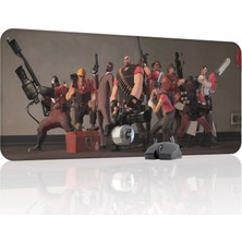 mousepad bastir Team Fortress Kaymaz Dikişli Kauçuk Oyuncu Mousepad V2 - 90X40 Xxl Gaming Mouse Pad Fare Altlığı