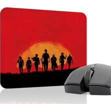 mousepad bastir Red Dead Redemption 2 Kaymaz Dikişli Kauçuk Oyuncu Mousepad V1 - 22X18 Gaming Mouse Pad Fare Altlığı