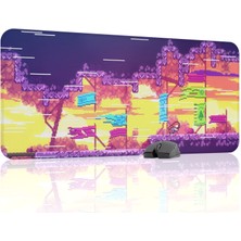 mousepad bastir Celeste Kaymaz Dikişli Kauçuk Oyuncu Mousepad V5 - 90X40 Xxl Gaming Mouse Pad Fare Altlığı