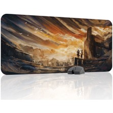 mousepad bastir Disco Elysium Kaymaz Dikişli Kauçuk Oyuncu Mousepad V3 - 90X40 Xxl Gaming Mouse Pad Fare Altlığı