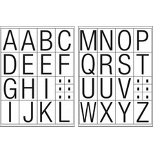 Tanex Harf Sticker 30MM 2 Sayfa STC-519-1 - 3 Adet