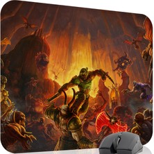 mousepad bastir Doom Kaymaz Dikişli Kauçuk Oyuncu Mousepad V2 - 48X40 Xl Gaming Mouse Pad Fare Altlığı