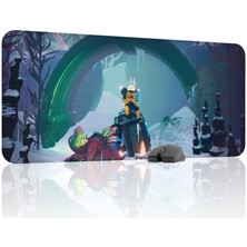 mousepad bastir Risk Of Rain Kaymaz Dikişli Kauçuk Oyuncu Mousepad V4 - 90X40 Xxl Gaming Mouse Pad Fare Altlığı