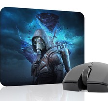 mousepad bastir Stalker Kaymaz Dikişli Kauçuk Oyuncu Mousepad V1 - 22X18 Gaming Mouse Pad Fare Altlığı