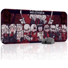 mousepad bastir Helltaker Kaymaz Dikişli Kauçuk Oyuncu Mousepad V4 - 70X30 Xl Gaming Mouse Pad Fare Altlığı
