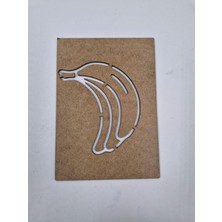 Özgürce Muz Temalı Ahşap Montessori Resim ve Çizim Seti, 20X14 cm