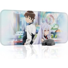 mousepad bastir Plastic Memories Kaymaz Dikişli Kauçuk Oyuncu Mousepad V2 - 70X30 Xl Gaming Mouse Pad Fare Altlığı