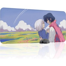 mousepad bastir Howl's Moving Castle Kaymaz Dikişli Kauçuk Oyuncu Mousepad V1 - 90X40 Xxl Gaming Mouse Pad Fare Altlığı
