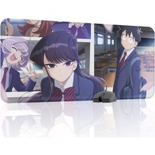 mousepad bastir Komi Can't Communicate Kaymaz Dikişli Kauçuk Oyuncu Mousepad V1 - 90X40 Xxl Gaming Mouse Pad Fare Altlığı