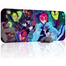 mousepad bastir Helluva Boss Kaymaz Dikişli Kauçuk Oyuncu Mousepad V5 - 70X30 Xl Gaming Mouse Pad Fare Altlığı