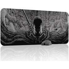 mousepad bastir Berserk Kaymaz Dikişli Kauçuk Oyuncu Mousepad V1 - 90X40 Xxl Gaming Mouse Pad Fare Altlığı