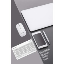 Tahtakale Beyaz Kablosuz Klavye ve Mouse Seti