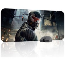 mousepad bastir Crysis Kaymaz Dikişli Kauçuk Oyuncu Mousepad V4 - 70X30 Xl Gaming Mouse Pad Fare Altlığı