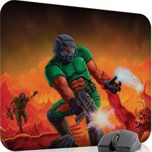 mousepad bastir Doom Kaymaz Dikişli Kauçuk Oyuncu Mousepad V5 - 48X40 Xl Gaming Mouse Pad Fare Altlığı
