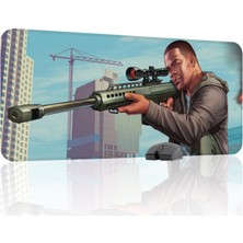 mousepad bastir Gta 5 Kaymaz Dikişli Kauçuk Oyuncu Mousepad V4 - 90X40 Xxl Gaming Mouse Pad Fare Altlığı
