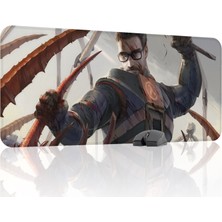 mousepad bastir Half Life Kaymaz Dikişli Kauçuk Oyuncu Mousepad V3 - 90X40 Xxl Gaming Mouse Pad Fare Altlığı