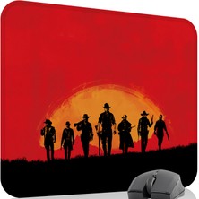 mousepad bastir Red Dead Redemption 2 Kaymaz Dikişli Kauçuk Oyuncu Mousepad V1 - 48X40 Xl Gaming Mouse Pad Fare Altlığı
