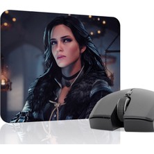 mousepad bastir Witcher 3 Kaymaz Dikişli Kauçuk Oyuncu Mousepad V3 - 22X18 Gaming Mouse Pad Fare Altlığı