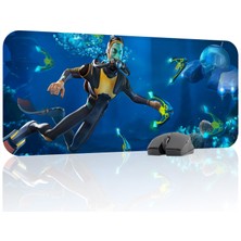 mousepad bastir Subnautica Kaymaz Dikişli Kauçuk Oyuncu Mousepad V1 - 70X30 Xl Gaming Mouse Pad Fare Altlığı