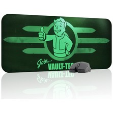 mousepad bastir Fallout Kaymaz Dikişli Kauçuk Oyuncu Mousepad V5 - 70X30 Xl Gaming Mouse Pad Fare Altlığı