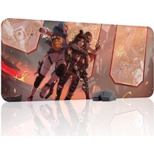 mousepad bastir Apex Legends Kaymaz Dikişli Kauçuk Oyuncu Mousepad V2 - 90X40 Xxl Gaming Mouse Pad Fare Altlığı