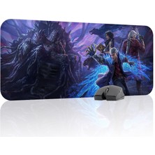 mousepad bastir Devil May Cry Kaymaz Dikişli Kauçuk Oyuncu Mousepad V4 - 70X30 Xl Gaming Mouse Pad Fare Altlığı