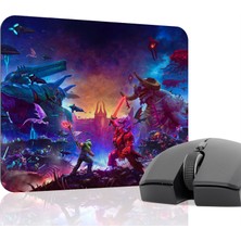 mousepad bastir Doom Kaymaz Dikişli Kauçuk Oyuncu Mousepad V3 - 22X18 Gaming Mouse Pad Fare Altlığı
