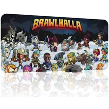 mousepad bastir Brawlhalla Kaymaz Dikişli Kauçuk Oyuncu Mousepad V5 - 90X40 Xxl Gaming Mouse Pad Fare Altlığı