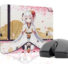 mousepad bastir Azur Lane Kaymaz Dikişli Kauçuk Oyuncu Mousepad V5 - 22X18 Gaming Mouse Pad Fare Altlığı
