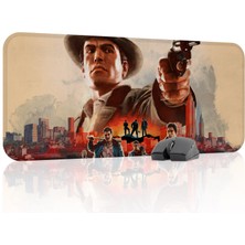 mousepad bastir Mafia Kaymaz Dikişli Kauçuk Oyuncu Mousepad V1 - 70X30 Xl Gaming Mouse Pad Fare Altlığı