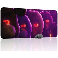 mousepad bastir Five Nights At Freddy's Kaymaz Dikişli Kauçuk Oyuncu Mousepad V2 - 90X40 Xxl Gaming Mouse Pad Fare Altlığı