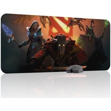 mousepad bastir Dota 2 Kaymaz Dikişli Kauçuk Oyuncu Mousepad V3 - 90X40 Xxl Gaming Mouse Pad Fare Altlığı