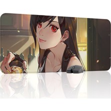 mousepad bastir Final Fantasy Kaymaz Dikişli Kauçuk Oyuncu Mousepad V1 - 90X40 Xxl Gaming Mouse Pad Fare Altlığı