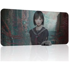mousepad bastir Silent Hill Kaymaz Dikişli Kauçuk Oyuncu Mousepad V1 - 90X40 Xxl Gaming Mouse Pad Fare Altlığı