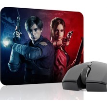 mousepad bastir Resident Evil Kaymaz Dikişli Kauçuk Oyuncu Mousepad V5 - 22X18 Gaming Mouse Pad Fare Altlığı
