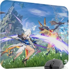 mousepad bastir Blue Protocol Star Resonance Kaymaz Dikişli Kauçuk Oyuncu Mousepad V5 - 48X40 Xl Gaming Mouse Pad Fare Altlığı