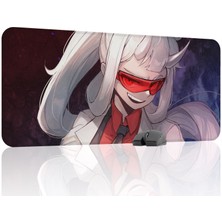 mousepad bastir Helltaker Kaymaz Dikişli Kauçuk Oyuncu Mousepad V5 - 90X40 Xxl Gaming Mouse Pad Fare Altlığı