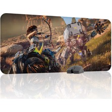 mousepad bastir Horizon Zero Kaymaz Dikişli Kauçuk Oyuncu Mousepad V4 - 90X40 Xxl Gaming Mouse Pad Fare Altlığı