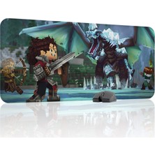 mousepad bastir Hytale Kaymaz Dikişli Kauçuk Oyuncu Mousepad V3 - 90X40 Xxl Gaming Mouse Pad Fare Altlığı