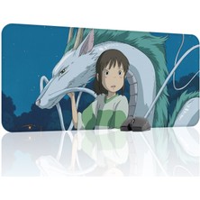 mousepad bastir Spirited Away Kaymaz Dikişli Kauçuk Oyuncu Mousepad V3 - 90X40 Xxl Gaming Mouse Pad Fare Altlığı