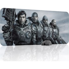 mousepad bastir Gears Of War Kaymaz Dikişli Kauçuk Oyuncu Mousepad V5 - 90X40 Xxl Gaming Mouse Pad Fare Altlığı