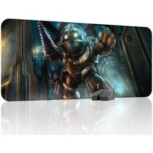 mousepad bastir Bioshock Kaymaz Dikişli Kauçuk Oyuncu Mousepad V2 - 90X40 Xxl Gaming Mouse Pad Fare Altlığı