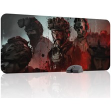 mousepad bastir Call Of Duty Kaymaz Dikişli Kauçuk Oyuncu Mousepad V3 - 90X40 Xxl Gaming Mouse Pad Fare Altlığı