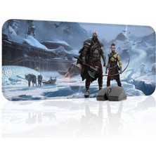 mousepad bastir God Of War Kaymaz Dikişli Kauçuk Oyuncu Mousepad V1 - 70X30 Xl Gaming Mouse Pad Fare Altlığı