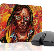 mousepad bastir Hotline Miami Kaymaz Dikişli Kauçuk Oyuncu Mousepad V3 - 22X18 Gaming Mouse Pad Fare Altlığı