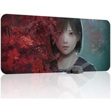 mousepad bastir Silent Hill Kaymaz Dikişli Kauçuk Oyuncu Mousepad V4 - 90X40 Xxl Gaming Mouse Pad Fare Altlığı