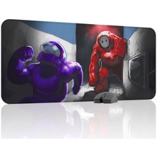 mousepad bastir Among Us Kaymaz Dikişli Kauçuk Oyuncu Mousepad V5 - 90X40 Xxl Gaming Mouse Pad Fare Altlığı