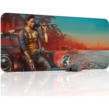 mousepad bastir Far Cry Kaymaz Dikişli Kauçuk Oyuncu Mousepad V2 - 90X40 Xxl Gaming Mouse Pad Fare Altlığı