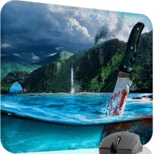 mousepad bastir Far Cry Kaymaz Dikişli Kauçuk Oyuncu Mousepad V5 - 48X40 Xl Gaming Mouse Pad Fare Altlığı